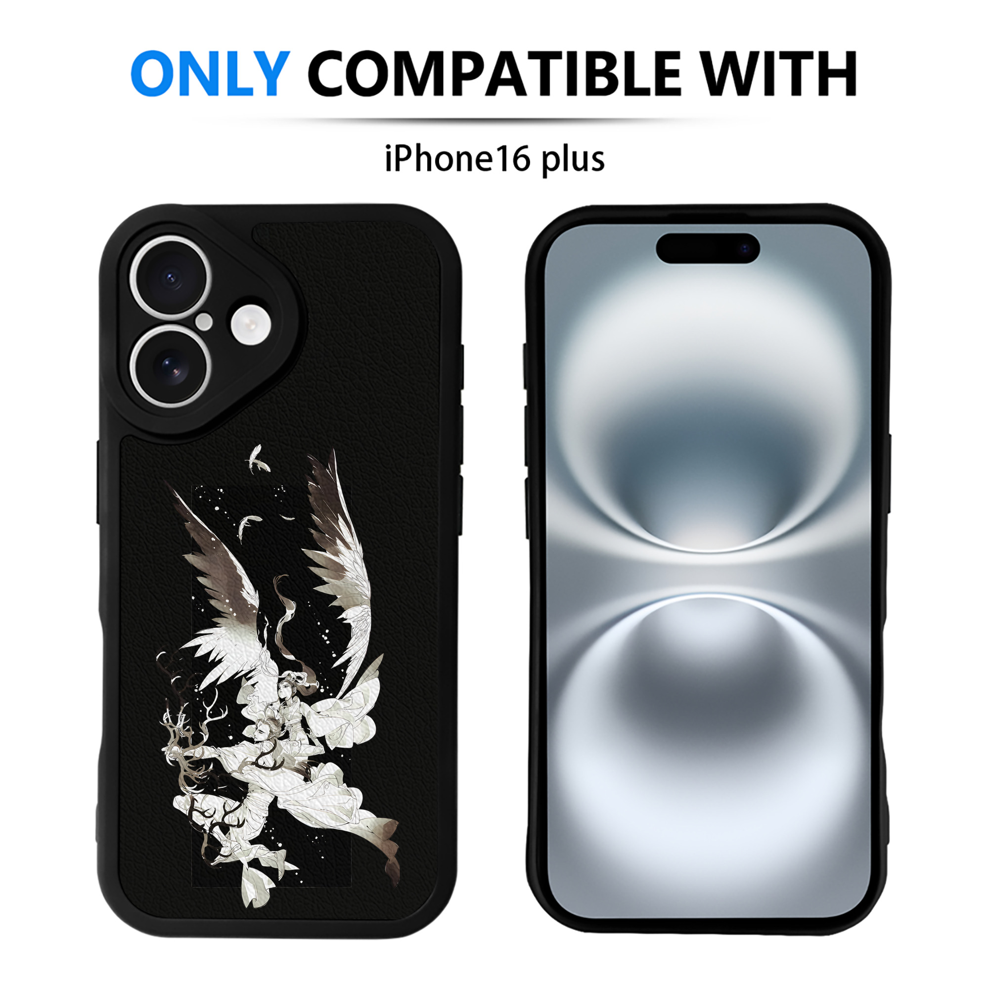 （画像用） Ne Zha 2 ナタ 魔童の大暴れ 【iPhone 16シリーズ対応】シリコンスマホケース（レザー調） 材質：シリコン